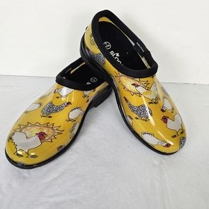 Sloggers Rain & Garden Shoes in Chicken Daffodil Yellow. Like New Sz 6 Outdoor